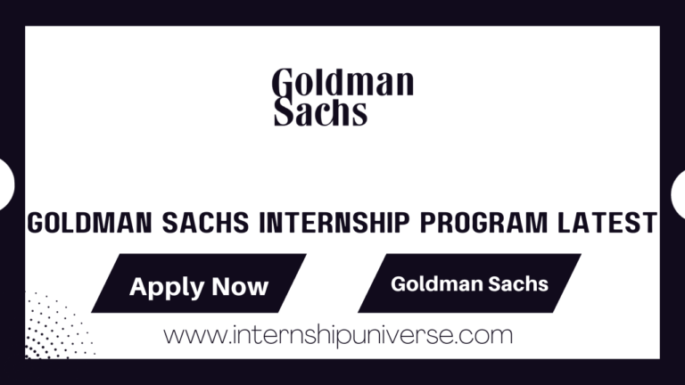 Goldman Sachs Internship Program