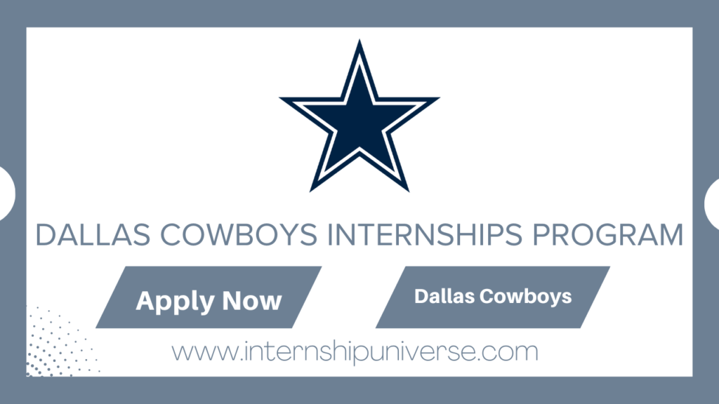 Dallas Cowboys Internships 2026 Discover Elite Opportunities ...