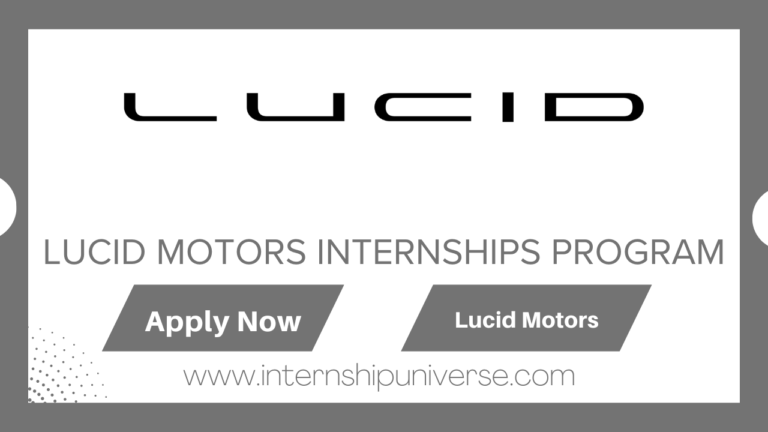 Lucid Motors Internships Program