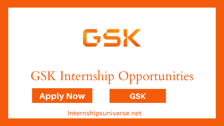 GSK Internships Opportunities