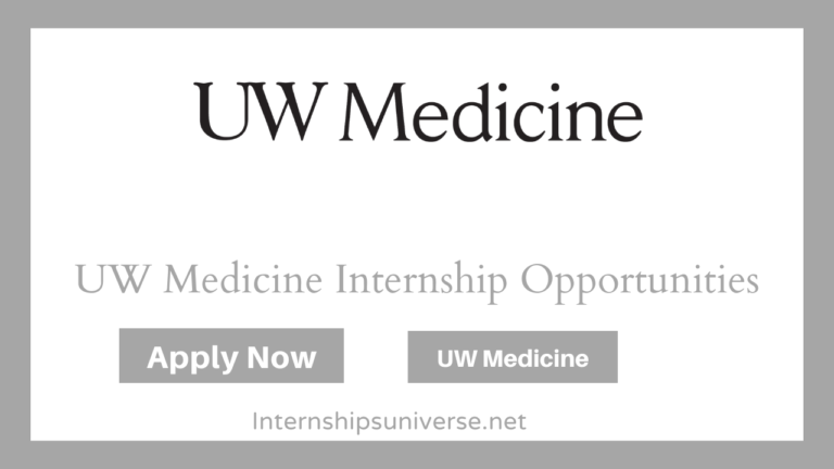 UW Medicine Internships Opportunities