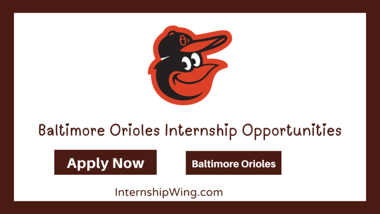 Baltimore Orioles Internship Opportunities