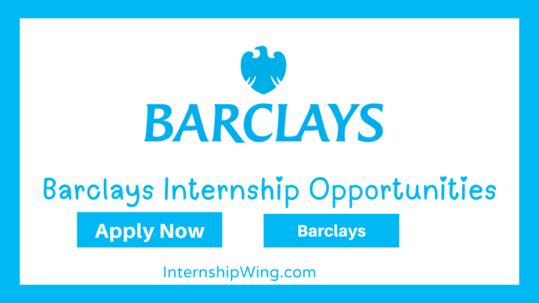 Barclays Internship Opportunities