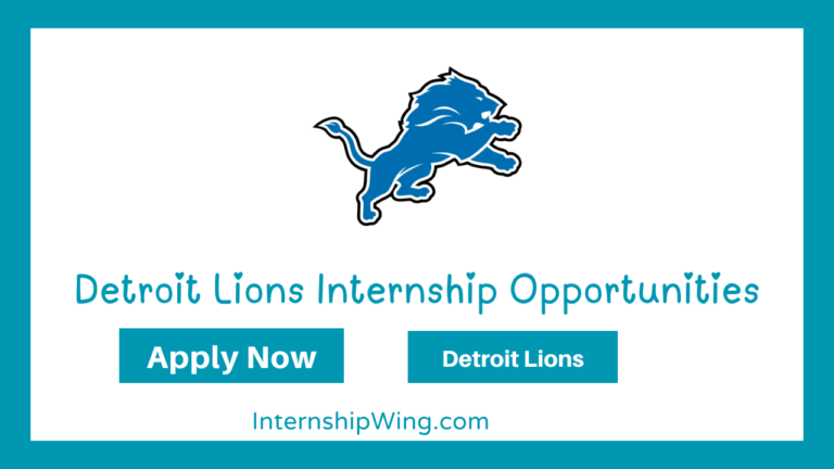 Detroit Lions Internship Opportunities