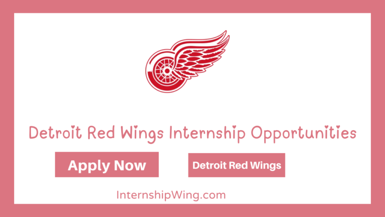 Detroit Red Wings Internship Opportunities