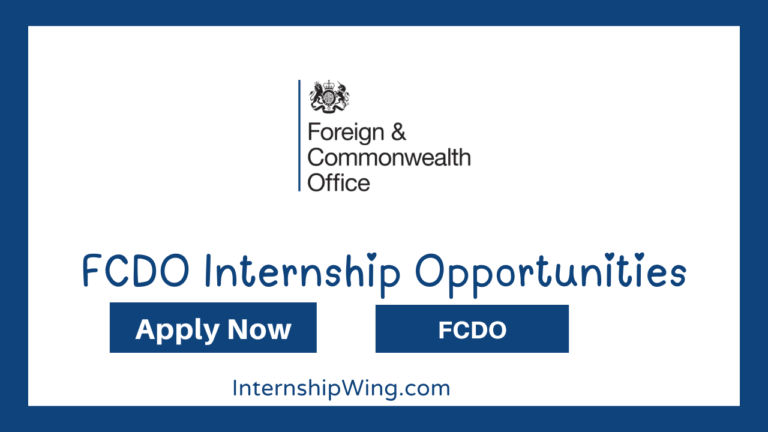 FCDO Internship Opportunities