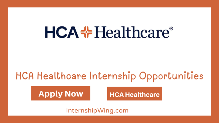 HCA Healthcare Internship Opportunities