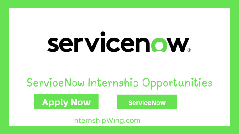 ServiceNow Internship Opportunities