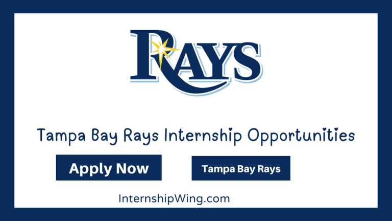 Tampa Bay Rays Internship Opportunities