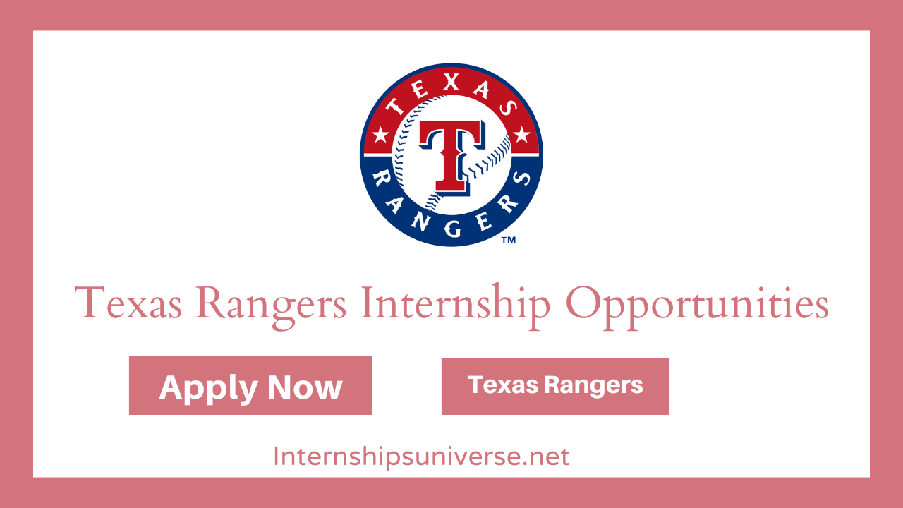 Texas Rangers Internships Opportunities