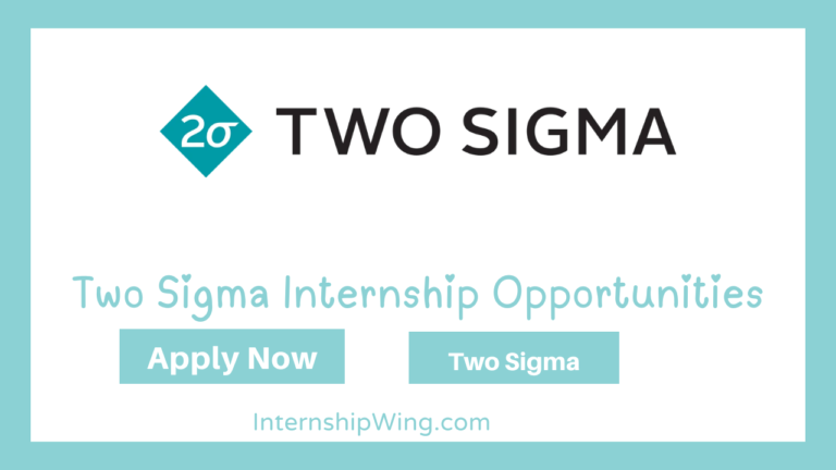 Two Sigma Internship Opportunities