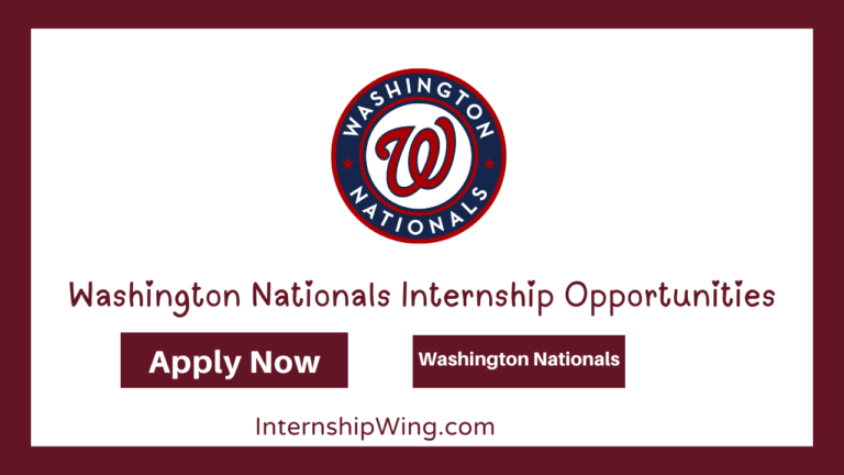 Washington Nationals Internship Opportunities
